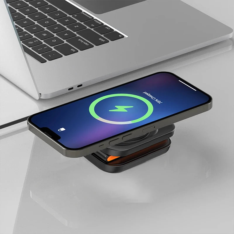 XOITEK Foldable Charging Station Fast Magnetic Wireless Charger Stand